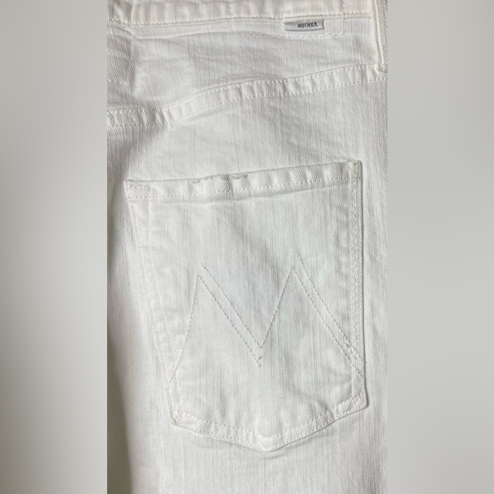 MOTHER High Wasted Hiker Hover White Denim Jeans. Size 28. New never worn. - Picture 4 of 4